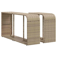1 Tuinset Met Kussens Poly Rattan