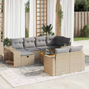 1 Tuinset Met Kussens Poly Rattan