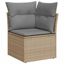 1 Tuinset Met Kussens Poly Rattan