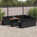 1 Tuinset Met Kussens Poly Rattan
