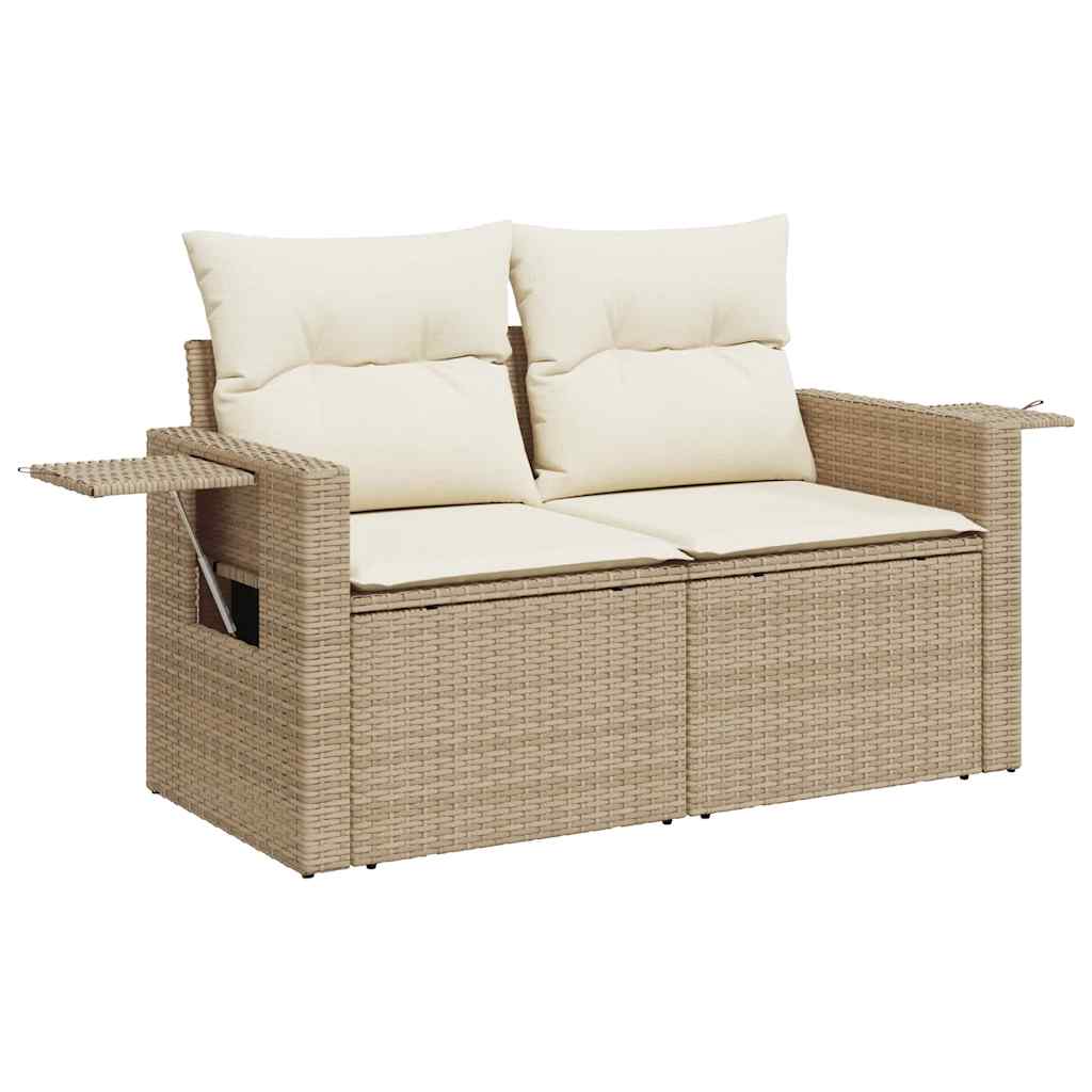 1 Tuinset Met Kussens Poly Rattan