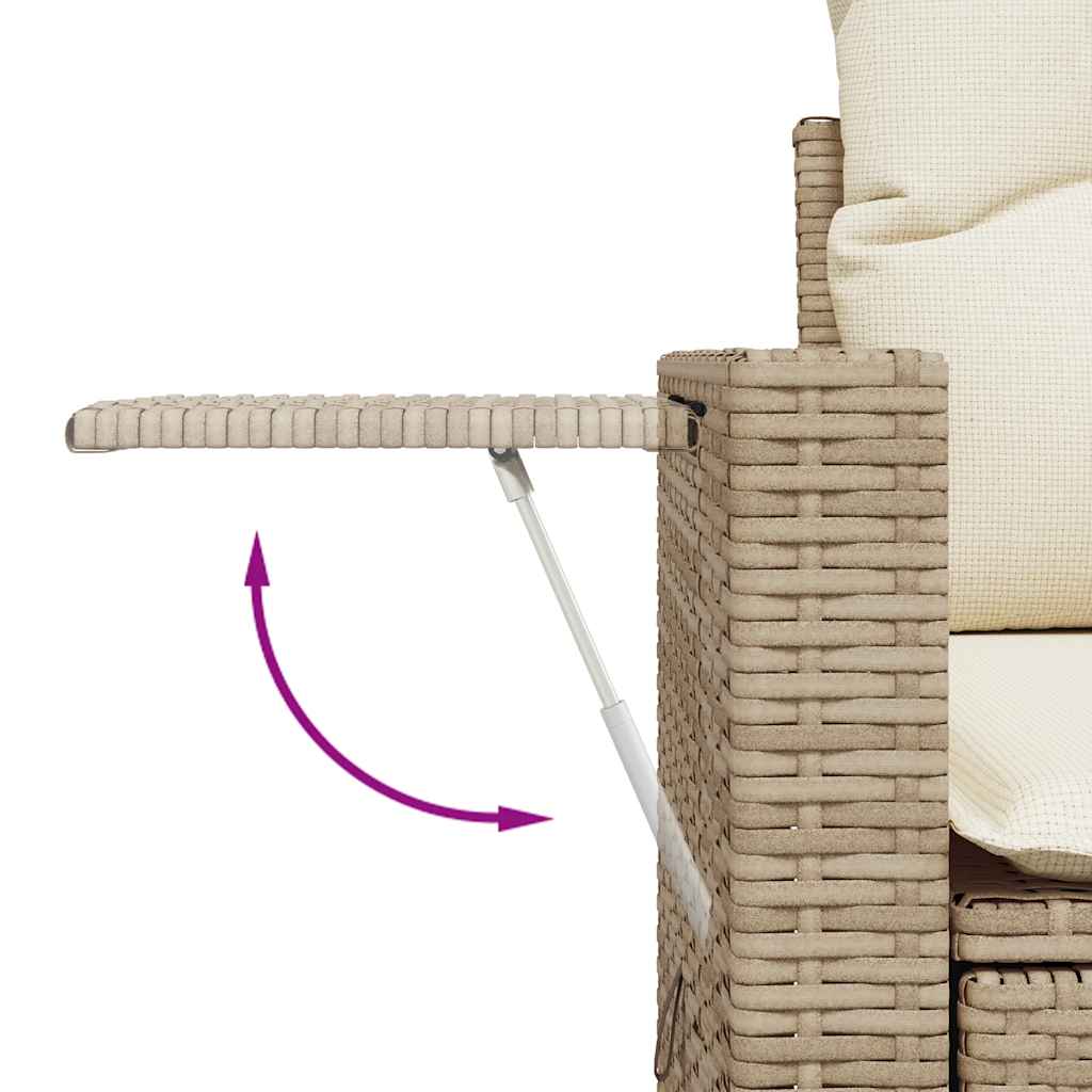 1 Tuinset Met Kussens Poly Rattan