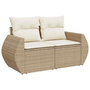 1 Tuinset Met Kussens Poly Rattan