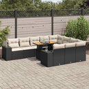 1 Tuinset Met Kussens Poly Rattan