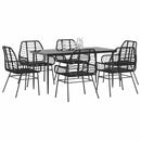5-Delige Tuinset Met Kussens Poly Rattan Glas