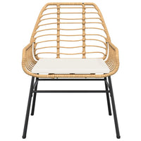 5-Delige Tuinset Met Kussens Poly Rattan Glas