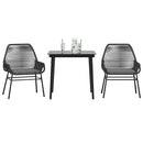 7-Delige Tuinset Met Kussens Poly Rattan Glas