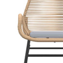 7-Delige Tuinset Met Kussens Poly Rattan Glas