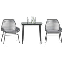 7-Delige Tuinset Met Kussens Poly Rattan Glas