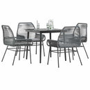 7-Delige Tuinset Met Kussens Poly Rattan Glas