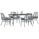 7-Delige Tuinset Met Kussens Poly Rattan Glas