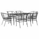 5-Delige Tuinset Met Kussens Poly Rattan Glas