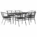 5-Delige Tuinset Met Kussens Poly Rattan Glas