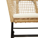 5-Delige Tuinset Met Kussens Poly Rattan Glas