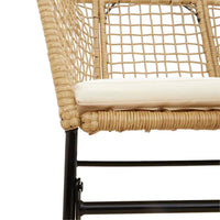 5-Delige Tuinset Met Kussens Poly Rattan Glas