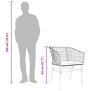 5-Delige Tuinset Met Kussens Poly Rattan Glas