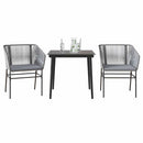5-Delige Tuinset Met Kussens Poly Rattan Glas