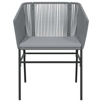 5-Delige Tuinset Met Kussens Poly Rattan Glas