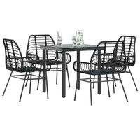 7-Delige Tuinset Met Kussens Poly Rattan Glas