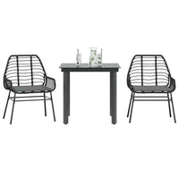 7-Delige Tuinset Met Kussens Poly Rattan Glas