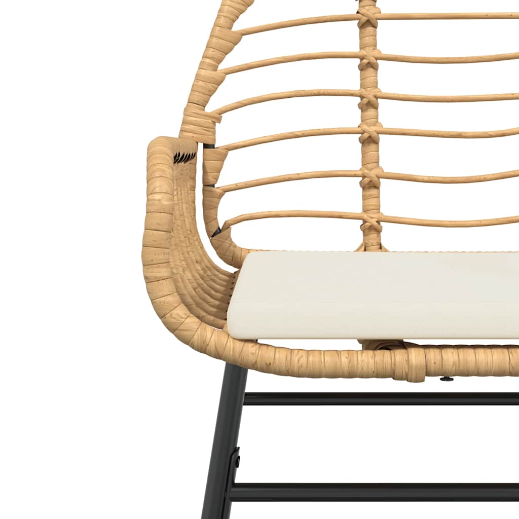 7-Delige Tuinset Met Kussens Poly Rattan Glas