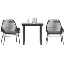 7-Delige Tuinset Met Kussens Poly Rattan Glas