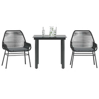 7-Delige Tuinset Met Kussens Poly Rattan Glas
