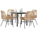 7-Delige Tuinset Met Kussens Poly Rattan Glas