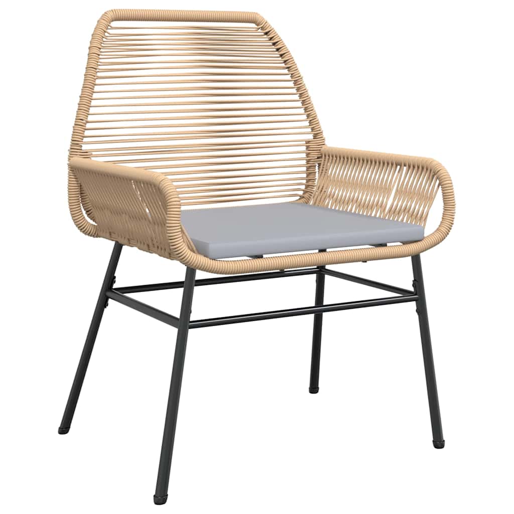 7-Delige Tuinset Met Kussens Poly Rattan Glas