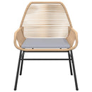 7-Delige Tuinset Met Kussens Poly Rattan Glas