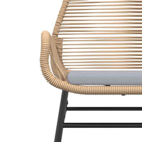 7-Delige Tuinset Met Kussens Poly Rattan Glas