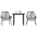 7-Delige Tuinset Met Kussens Poly Rattan Glas