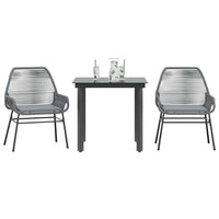 7-Delige Tuinset Met Kussens Poly Rattan Glas
