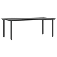 9-Delige Tuinset Met Kussens Poly Rattan Glas