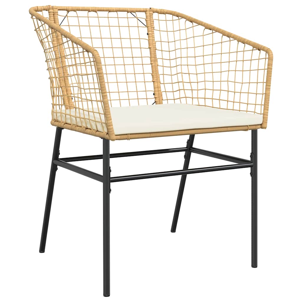 9-Delige Tuinset Met Kussens Poly Rattan Glas