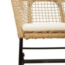 9-Delige Tuinset Met Kussens Poly Rattan Glas