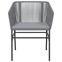 5-Delige Tuinset Met Kussens Poly Rattan Glas