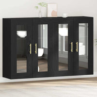 Wandgemonteerde Kasten 2 Pcs Artisan Eik En Zwart