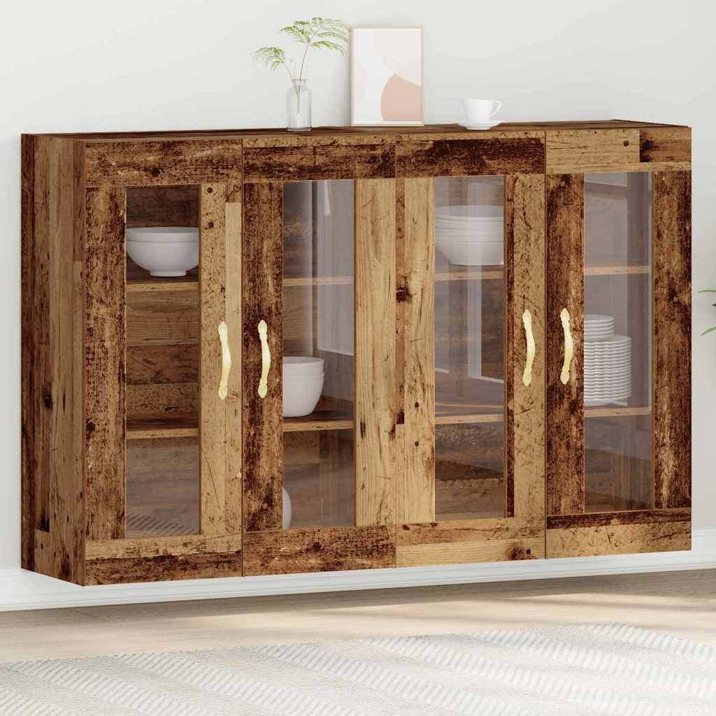 Wandgemonteerde Kasten 2 Pcs Artisan Eik En Zwart