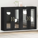Wandgemonteerde Kasten 2 Pcs Artisan Eik En Zwart
