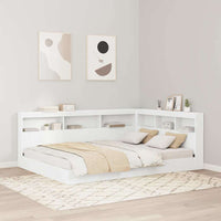 Boekenkast Bed Met Opslag Bewerkt Hout