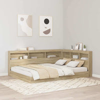Boekenkast Bed Met Opslag Bewerkt Hout