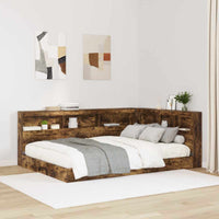 Boekenkast Bed Met Opslag Bewerkt Hout