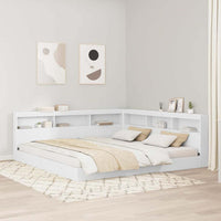 Boekenkast Bed Met Opslag Bewerkt Hout