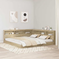 Boekenkast Bed Met Opslag Bewerkt Hout