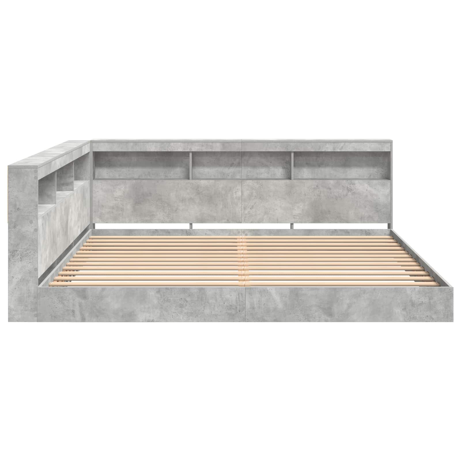 Boekenkast Bed Met Opslag Bewerkt Hout