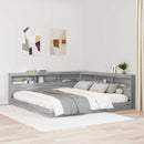 Boekenkast Bed Met Opslag Bewerkt Hout