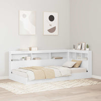 Boekenkast Bed Met Opslag Bewerkt Hout