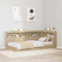 Boekenkast Bed Met Opslag Bewerkt Hout