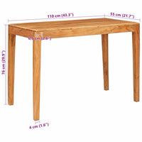 Eettafel Bruin Massief Acaciahout